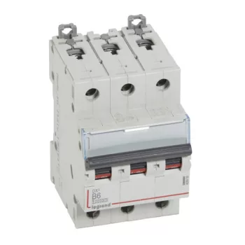   Legrand 408988 DX3 Kismegszakító. 3P, 6A, B karakterisztika, 10kA