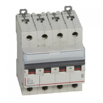   Legrand 409064 DX3 Kismegszakító. 4P, 13A, B karakterisztika, 10kA