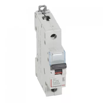   Legrand 409116 DX3 Kismegszakító. 1P, 25A, C karakterisztika, 10kA