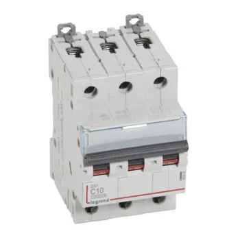   Legrand 409252 DX3 Kismegszakító. 3P, 10A, C karakterisztika, 10kA