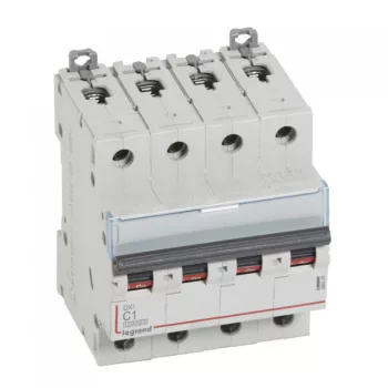   Legrand 409329 DX3 Kismegszakító. 4P, 1A, C karakterisztika, 10kA