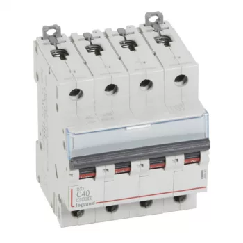   Legrand 409340 DX3 Kismegszakító. 4P, 40A, C karakterisztika, 10kA