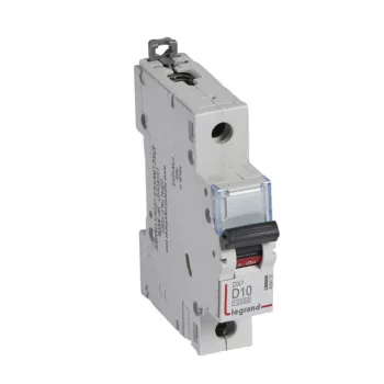   Legrand 409430 DX3 Kismegszakító. 1P, 10A, D karakterisztika, 10kA