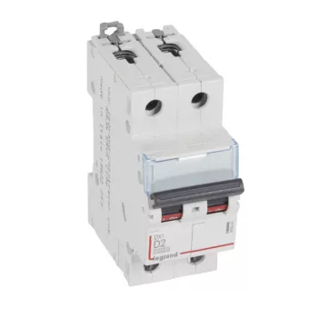   Legrand 409444 DX3 Kismegszakító. 2P, 2A, D karakterisztika, 10kA