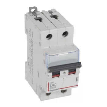   Legrand 409455 DX3 Kismegszakító. 2P, 40A, D karakterisztika, 10kA