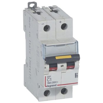   Legrand 409560 DX3-DC Kismegszakító. 2P, 1A, karakterisztika, 16kA