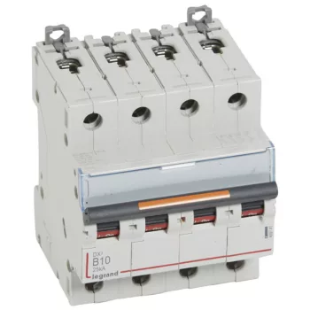   Legrand 409741 DX3 Kismegszakító. 4P, 10A, B karakterisztika, 25kA