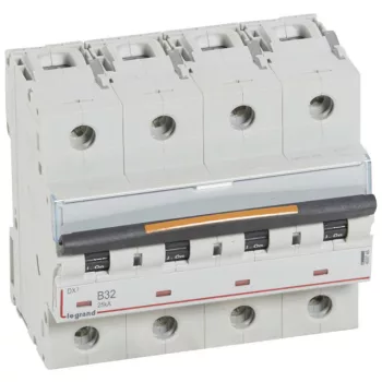   Legrand 409745 DX3 Kismegszakító. 4P, 32A, B karakterisztika, 25kA