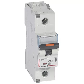  Legrand 409762 DX3 Kismegszakító. 1P, 80A, C karakterisztika, 25kA