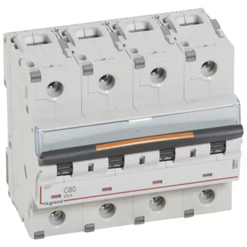   Legrand 409801 DX3 Kismegszakító. 4P, 80A, C karakterisztika, 25kA