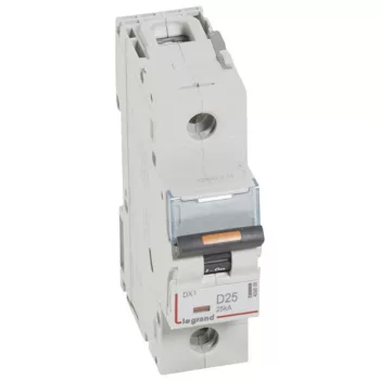   Legrand 409809 DX3 Kismegszakító. 1P, 25A, D karakterisztika, 25kA