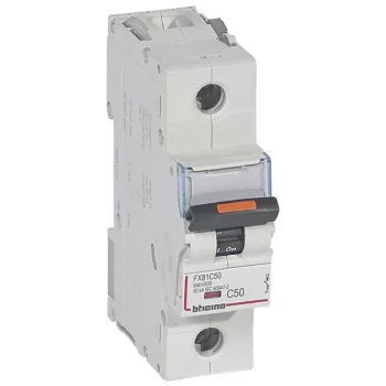   Legrand 409812 DX3 Kismegszakító. 1P, 50A, D karakterisztika, 25kA