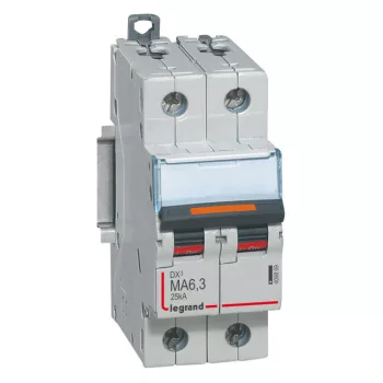   Legrand 409869 DX3 kismegszakító 25kA 2P 230/400V~ MA6,3 ( Legrand 409869 )