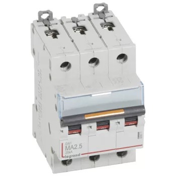   Legrand409877 DX3 kismegszakító 25kA 3P 400V~ MA2,5 ( Legrand409877 )