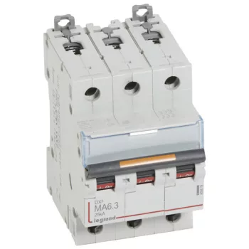   Legrand409879 DX3 kismegszakító 25kA 3P 400V~ MA6,3 ( Legrand409879 )