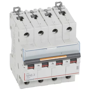   Legrand409889 DX3 kismegszakító 25kA 4P 400V~ MA6,3 ( Legrand409889 )