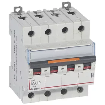   Legrand 409890 DX3 kismegszakító 25kA 4P 400V~ MA10 ( Legrand 409890 )