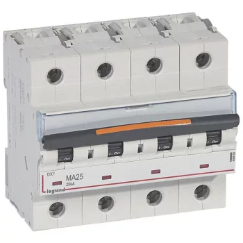   Legrand 409893 DX3 kismegszakító 25kA 4P 400V~ MA25 ( Legrand 409893 )