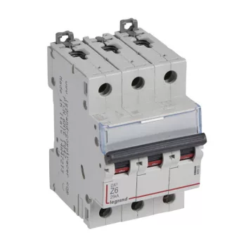  Legrand 409922 DX3 kismegszakító 25kA 3P Z6 ( Legrand 409922 )