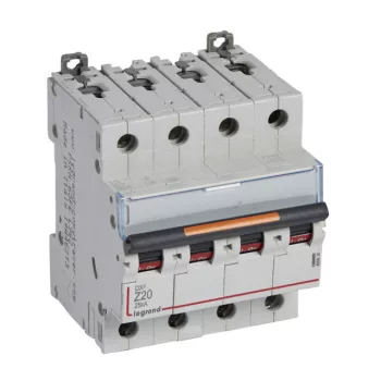   Legrand 409936 DX3 kismegszakító 25kA 4P Z20 ( Legrand 409936 )
