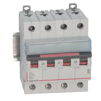   Legrand 409937 DX3 kismegszakító 25kA 4P Z25 ( Legrand 409937 )