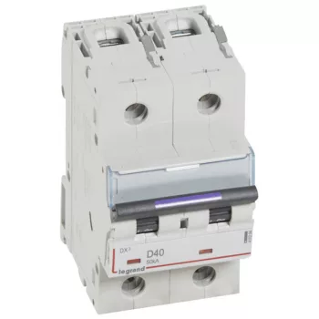   Legrand 410204 DX3 Kismegszakító. 2P, 40A, D karakterisztika, 50kA