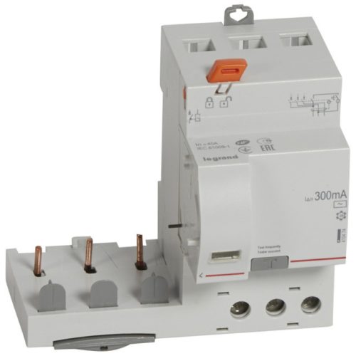 Legrand 410474 DX3 áramvédő relé 3P 400V~ AC 40A 300mA ( Legrand 410474 )