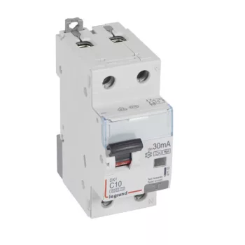   Legrand 411103 DX3 Áramvédős kismegszakító (Kombi Fi-relé) 1+N, C karakterisztika, 10A, 30mA, 6 kA, Hpi osztály