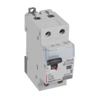   Legrand 411105 DX3 Áramvédős kismegszakító (Kombi Fi-relé) 1+N, C karakterisztika, 16A, 30mA, 6 kA, Hpi osztály