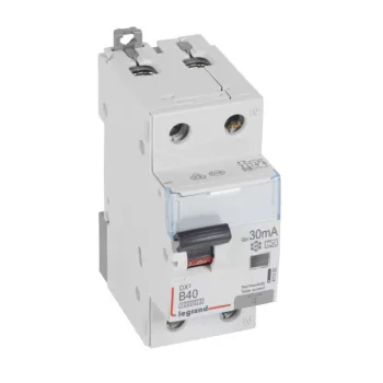   Legrand 411292 DX3 Áramvédős kismegszakító (Kombi Fi-relé) 1+N, B karakterisztika, 40A, 30mA, 10 kA, A osztály