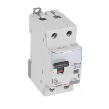   Legrand 411293 DX3 Áramvédős kismegszakító (Kombi Fi-relé) 1+N, C karakterisztika, 6A, 30mA, 10 kA, A osztály