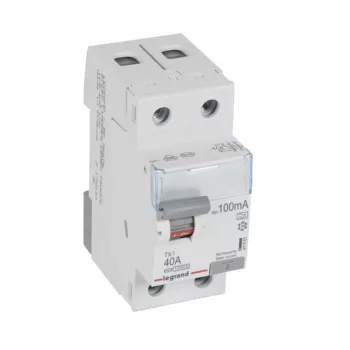   Legrand 411565 TX3 Áram-védőkapcsoló (Fi-relé) A osztály, 2P, 40A, 100mA