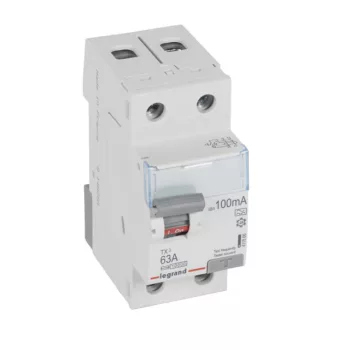   Legrand 411566 TX3 Áram-védőkapcsoló (Fi-relé) A osztály, 2P, 63A, 100mA
