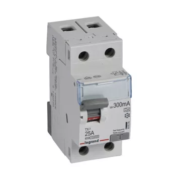   Legrand 411574 TX3 Áram-védőkapcsoló (Fi-relé) A osztály, 2P, 25A, 300mA