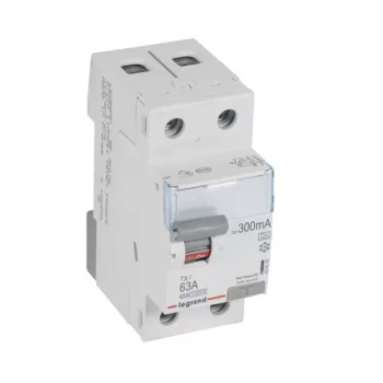   Legrand 411576 TX3 Áram-védőkapcsoló (Fi-relé) A osztály, 2P, 63A, 300mA