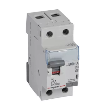   Legrand 411579 TX3 Áram-védőkapcsoló (Fi-relé) A osztály, 2P, 25A, 500mA