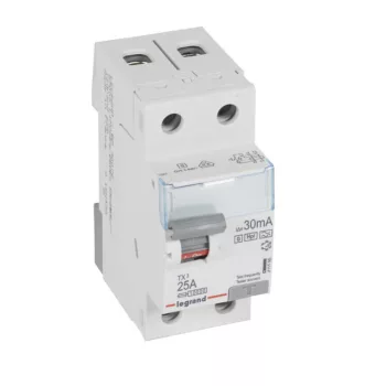   Legrand 411595 TX3 Áram-védőkapcsoló (Fi-relé) Hpi osztály, 2P, 25A, 30mA