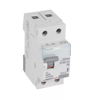   Legrand 411596 TX3 Áram-védőkapcsoló (Fi-relé) Hpi osztály, 2P, 40A, 30mA
