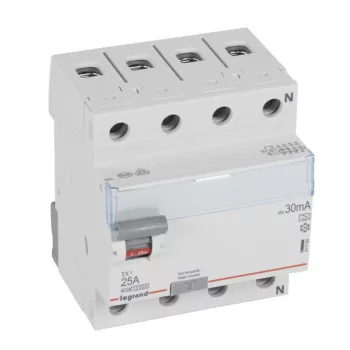   Legrand 411764 TX3 Áram-védőkapcsoló (Fi-relé) A osztály, 4P, 25A, 30mA