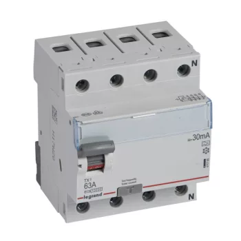   Legrand 411766 TX3 Áram-védőkapcsoló (Fi-relé) A osztály, 4P, 63A, 30mA