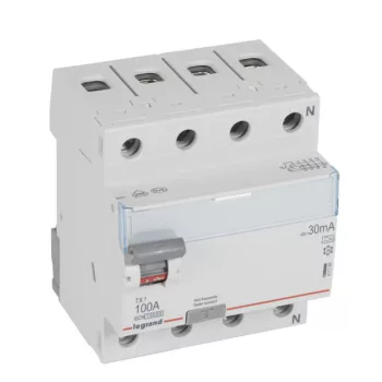   Legrand 411768 TX3 áram-védőkapcsoló 4P D 100A 30MA A ( Legrand 411768 )