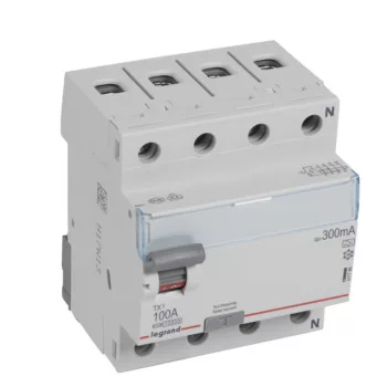   Legrand 411788 TX3 Áram-védőkapcsoló (Fi-relé) A osztály, 4P, 100A, 300mA