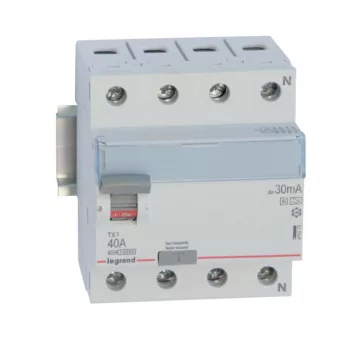   Legrand 411815 TX3 Áram-védőkapcsoló (Fi-relé) Hpi osztály, 4P, 40A, 30mA