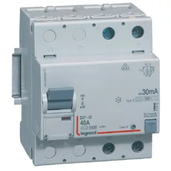   Legrand 411842 TX3 Áram-védőkapcsoló (Fi-relé) B osztály, 2P, 40A, 30mA