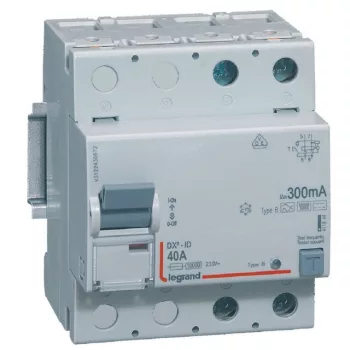   Legrand 411844 TX3 Áram-védőkapcsoló (Fi-relé) B osztály, 2P, 40A, 300mA