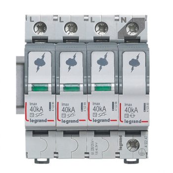   Legrand 412247 Túlfeszültség-levezető T2 40KA 3P+N NR ( Legrand 412247 )