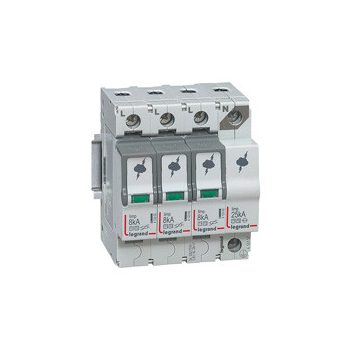   Legrand 412257 Túlfeszültség-levezető T1+T2 8KA 3P+N NR ( Legrand 412257 )