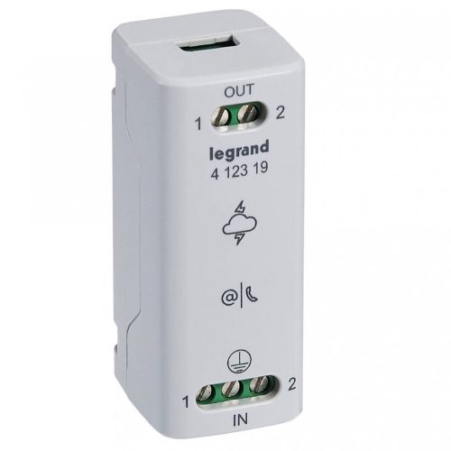 Legrand 412319 otthoni hálózatok túlfeszültség levezető T2 1,5 modul széles ( Legrand 412319 )