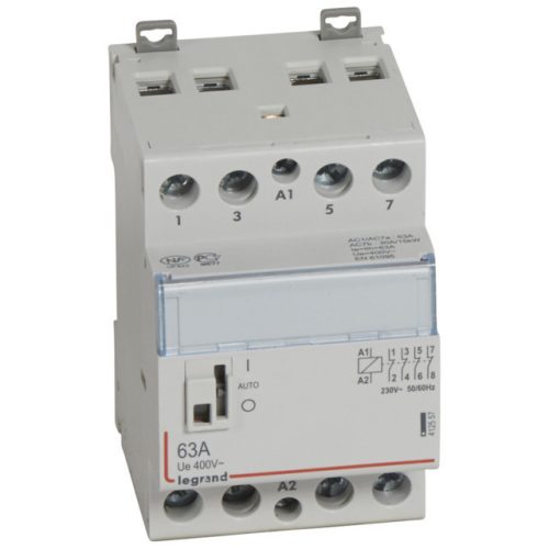 Legrand 412557 CX3 moduláris kontaktor 63A 230V 4Ny - karral ( Legrand 412557 )