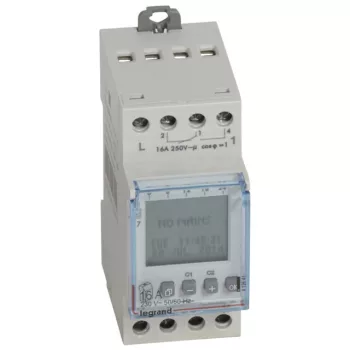   Legrand 412641 AlphaRex D22 heti programkapcsoló 2 csatornás 2x28 program ( Legrand 412641 )